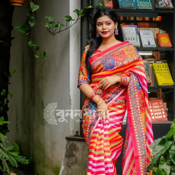 রঙিন মাধুরী শাড়ি