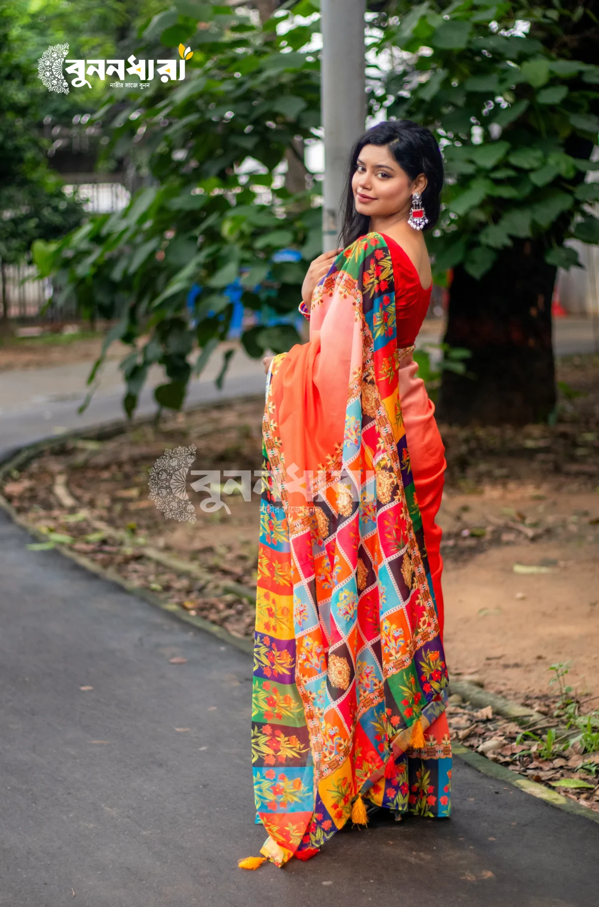 চান্দুরি সিল্ক শাড়ি - Image 5