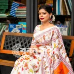 Premium Half Silk Jamdani Saree