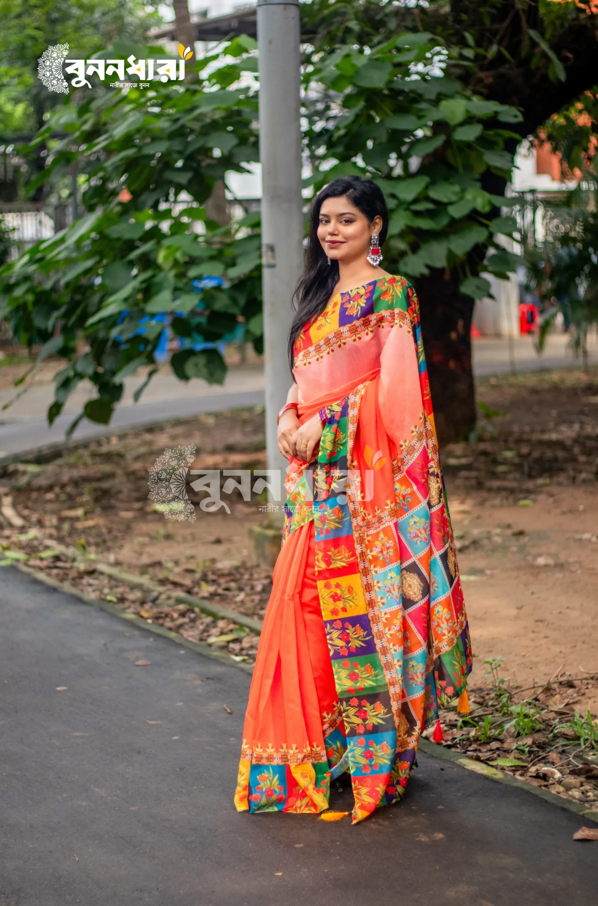 চান্দুরি সিল্ক শাড়ি - Image 4