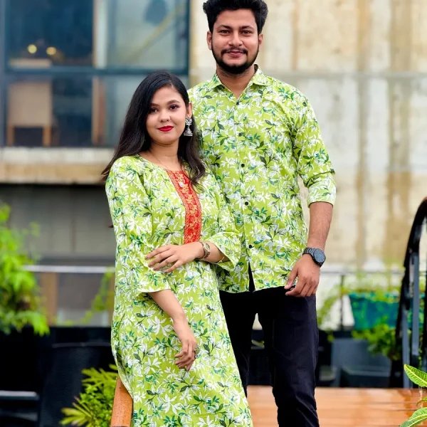 Shirt & Two Piece Couple Dress  C-101