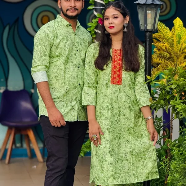 Shirt & Two Piece Couple Dress  C-105